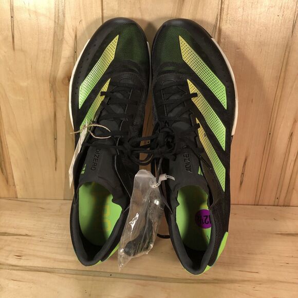 Adidas Adizero Ambition Athletic Black Green Track Spikes GY8401 Men's Size 12.5 - Picture 9 of 10
